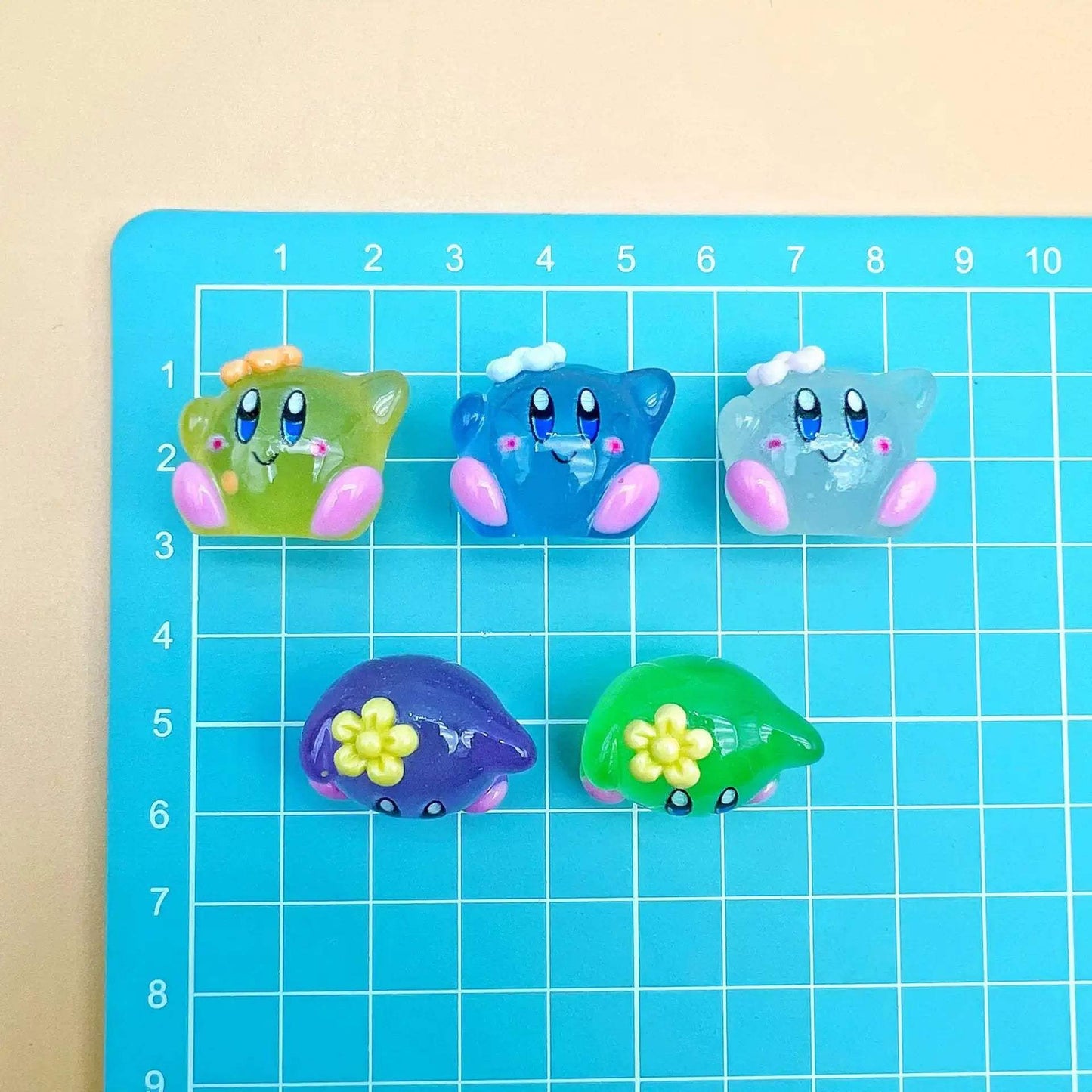 Luminous Star Kirby Action Figures Set With Resin Keychains - ToylandEU
