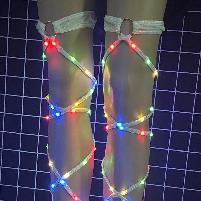  Luminous Thigh Strap LED Leg Light Party Accessory Glow -  ToylandEU™