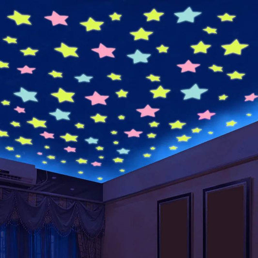 Luminous Wall Stickers Stars Glow In The Dark For Kids - ToylandEU