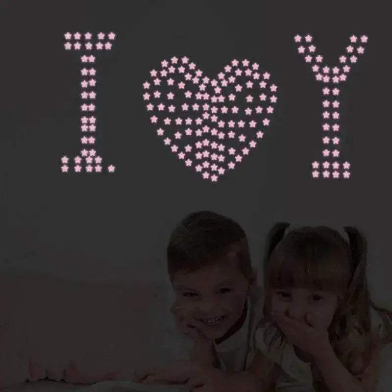  Brilliant Luminous Stars Wall Stickers Toyland EU -  ToylandEU™