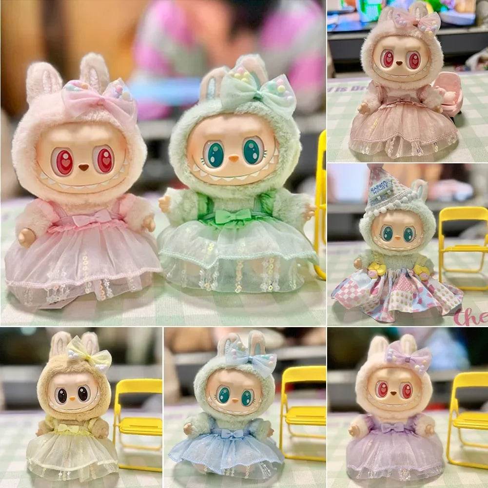 Lux Plush Doll Clothes Set For Labubu Korea Style Dress - ToylandEU