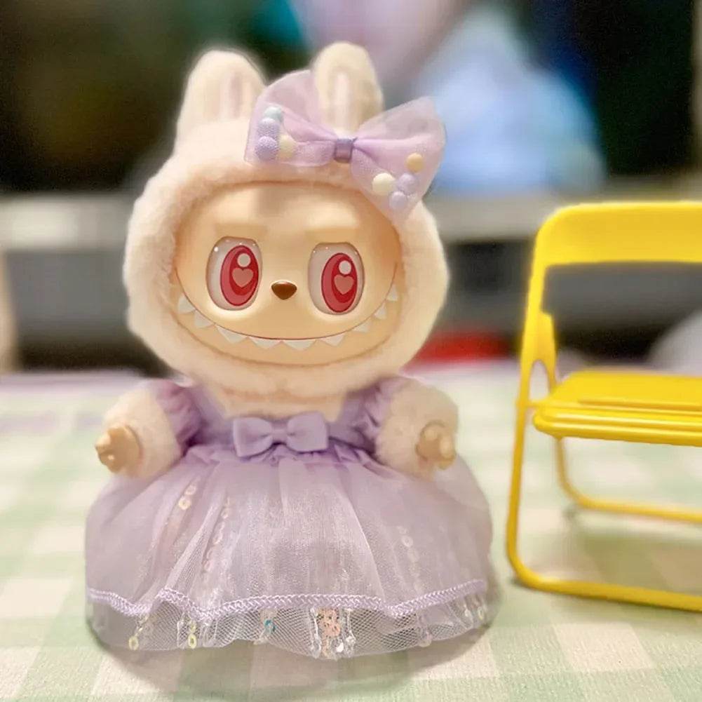 Lux Plush Doll Clothes Set For Labubu Korea Style Dress - ToylandEU
