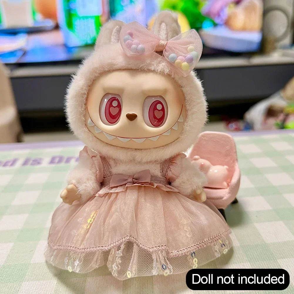 Lux Plush Doll Clothes Set For Labubu Korea Style Dress - ToylandEU