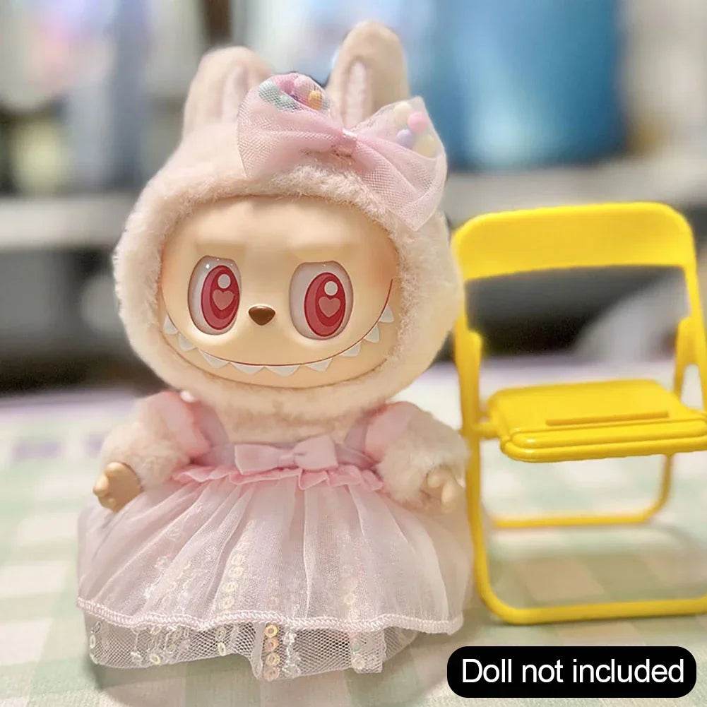 Lux Plush Doll Clothes Set For Labubu Korea Style Dress - ToylandEU