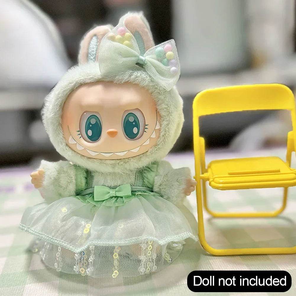 Lux Plush Doll Clothes Set For Labubu Korea Style Dress - ToylandEU