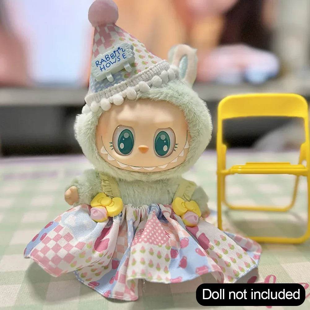 Lux Plush Doll Clothes Set For Labubu Korea Style Dress - ToylandEU