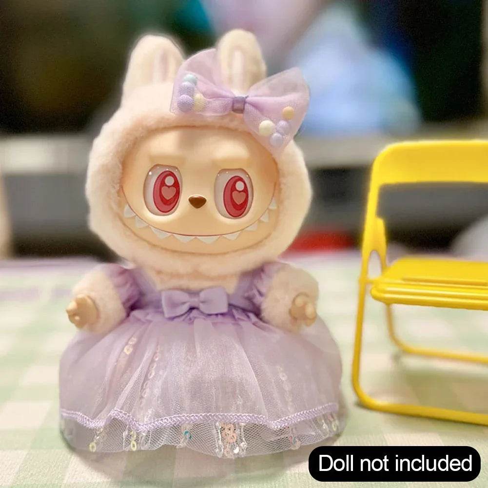 Lux Plush Doll Clothes Set For Labubu Korea Style Dress - ToylandEU