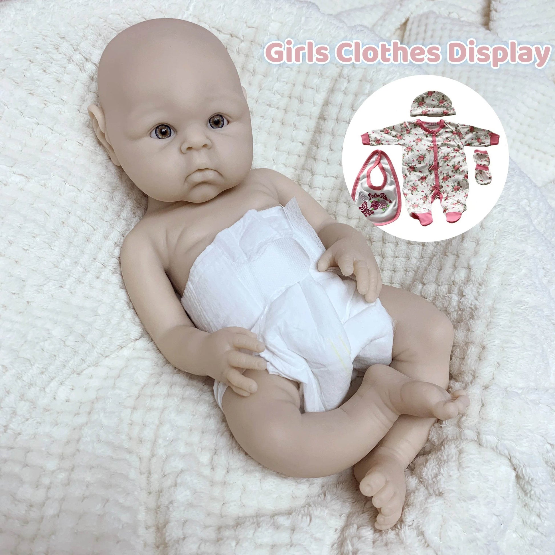 Lux Silicone Reborn Doll Open Mouth 18 Inch For Collectors - ToylandEU