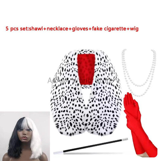 Luxe Costume Accessories Leopard Print Scarf Gloves Women - ToylandEU