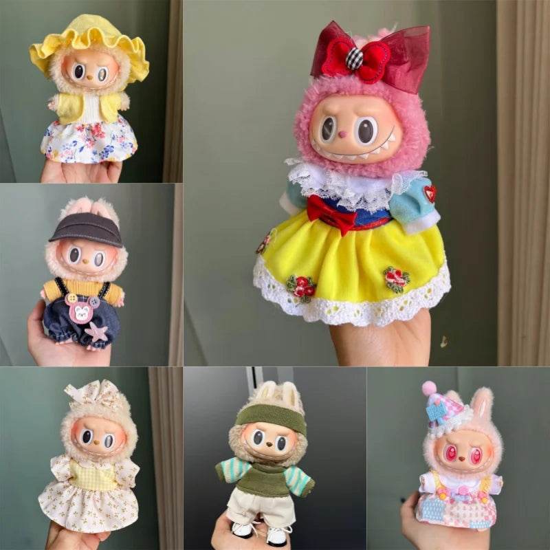 Luxurious Doll Clothes 17cm Labubu Outfit For Collectors - ToylandEU