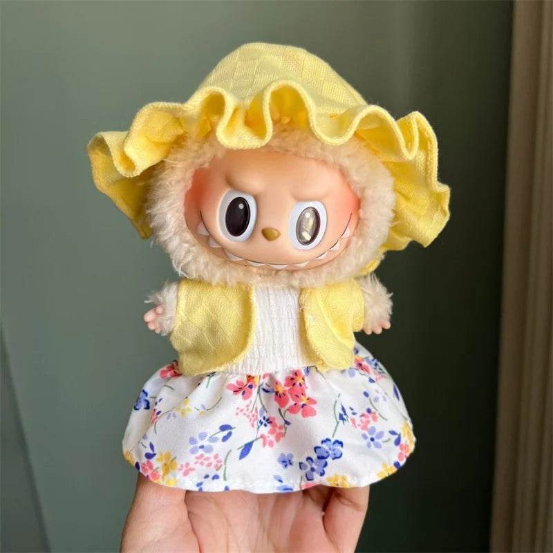 Luxurious Doll Clothes 17cm Labubu Outfit For Collectors - ToylandEU