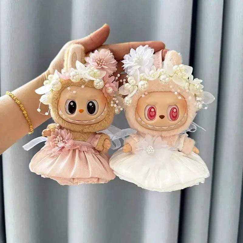Luxurious Doll Clothes Wedding Dress Korea Style For Labubu - ToylandEU