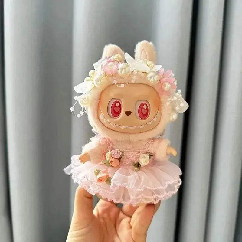 Luxurious Doll Clothes Wedding Dress Korea Style For Labubu - ToylandEU