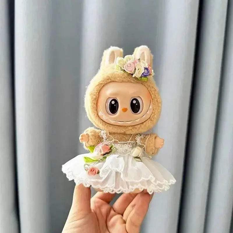 Luxurious Doll Clothes Wedding Dress Korea Style For Labubu - ToylandEU