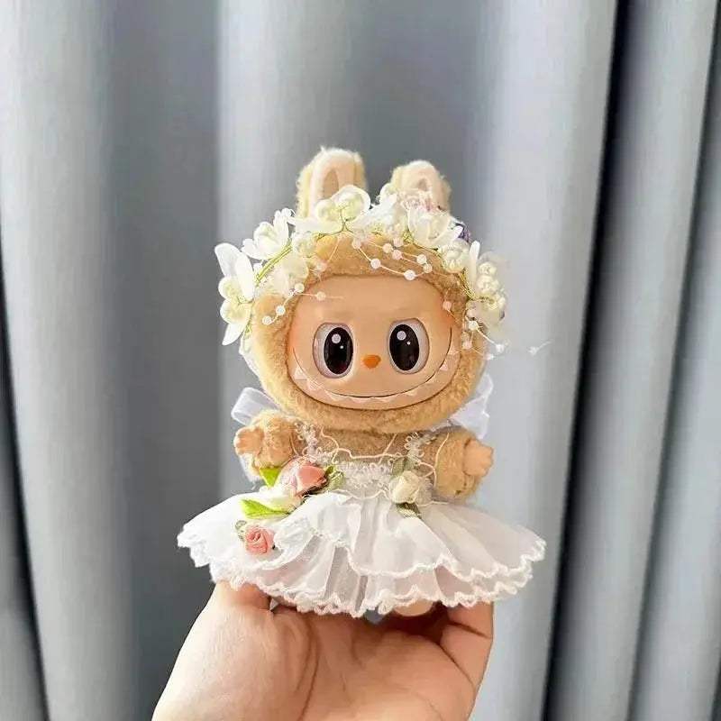 Luxurious Doll Clothes Wedding Dress Korea Style For Labubu - ToylandEU