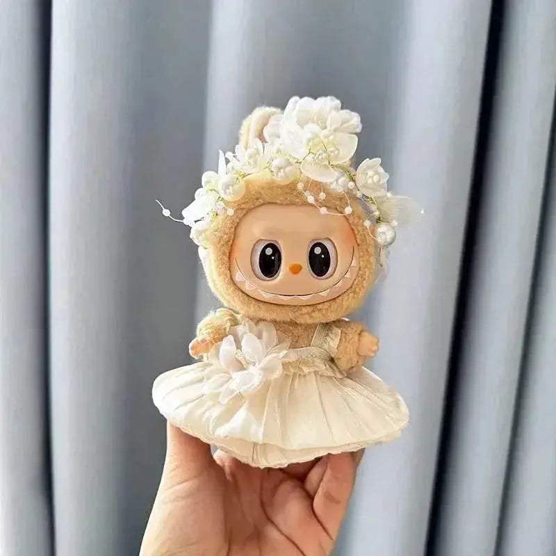 Luxurious Doll Clothes Wedding Dress Korea Style For Labubu - ToylandEU