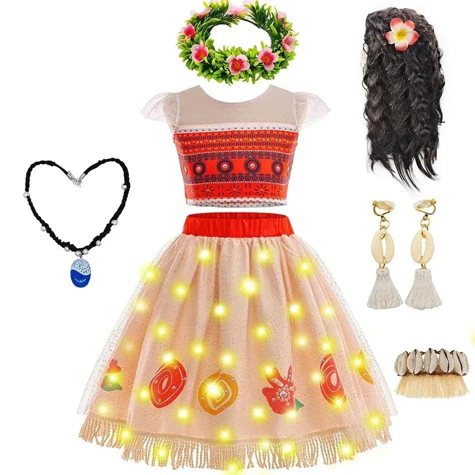  Luxurious Moana Cosplay Dress Set Two Piece Toyland EU -  ToylandEU™