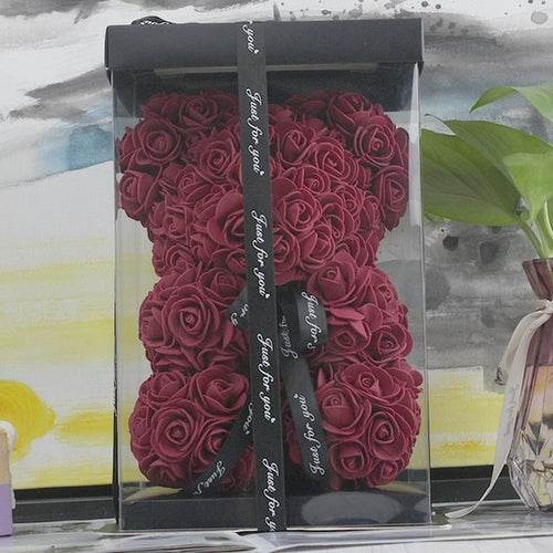 Luxurious Rose Bear in Box - Perfect Gift for Every Occasion - ToylandEU