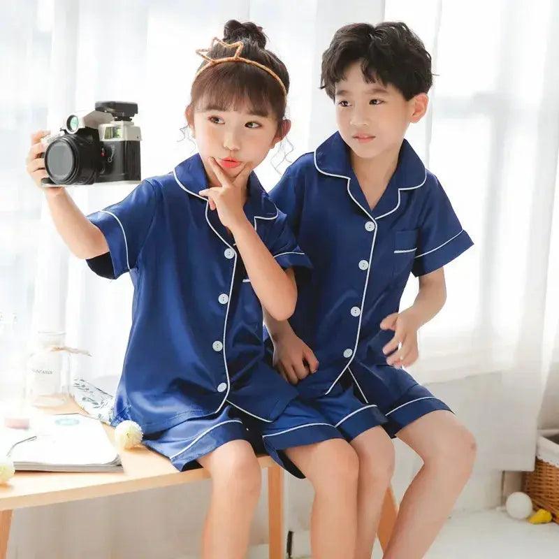  Luxurious Satin Silk Pajama Set Ages 2 to 14 Toyland EU -  ToylandEU™