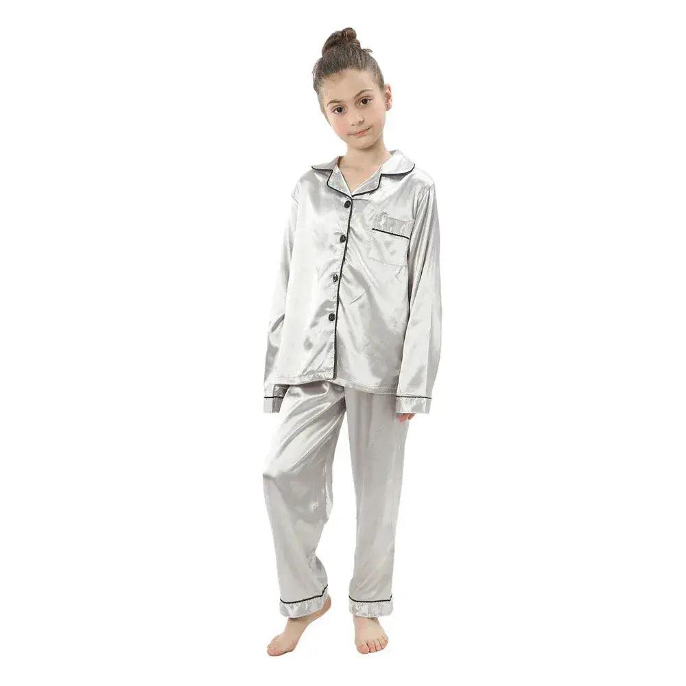  Luxurious Silk Satin Pajama Set 3 To 13 Toyland EU -  ToylandEU™