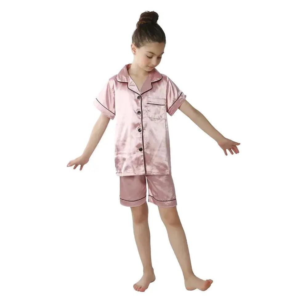  Luxurious Silk Satin Pajama Set 3 To 13 Toyland EU -  ToylandEU™