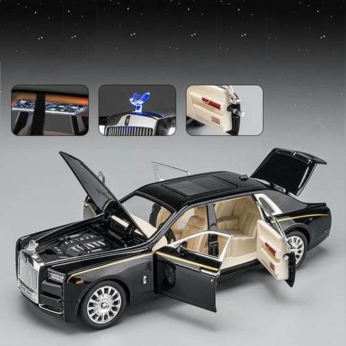 Luxury Rolls Royce Phantom 1:24 Scale Diecast Model Car Collectible - ToylandEU