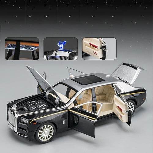 Luxury Rolls Royce Phantom 1:24 Scale Diecast Model Car Collectible - ToylandEU