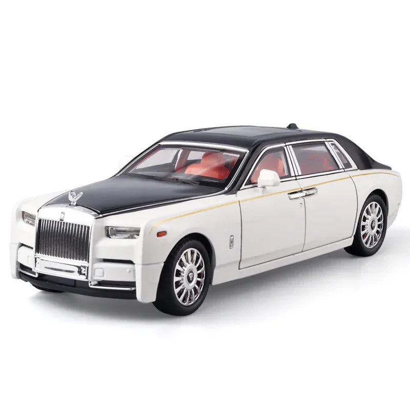 Luxy Diecast Model Car Rolls Royce Phantom With Sound And Light For Kids - ToylandEU