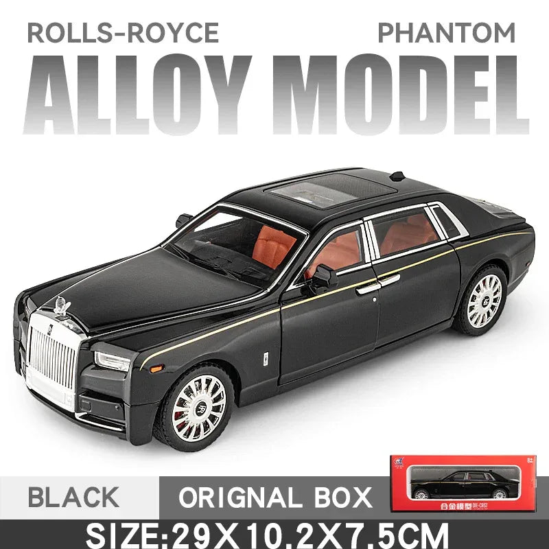 Luxy Diecast Model Car Rolls Royce Phantom With Sound And Light For Kids - ToylandEU