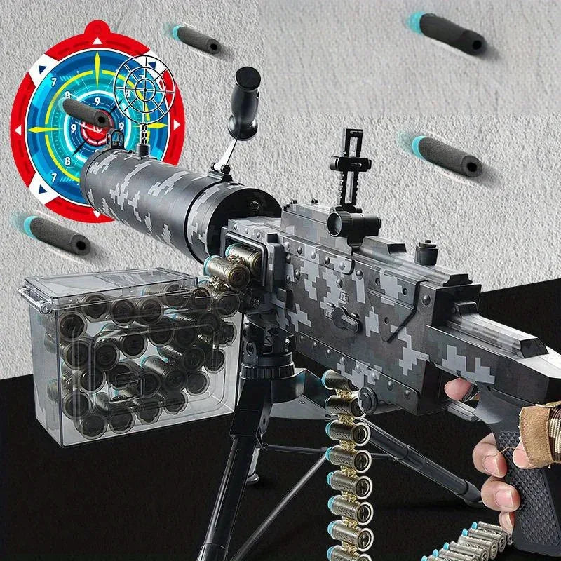 M1917 Heavy Machine Gun Toy Blaster With Large Drum Magazine - ToylandEU