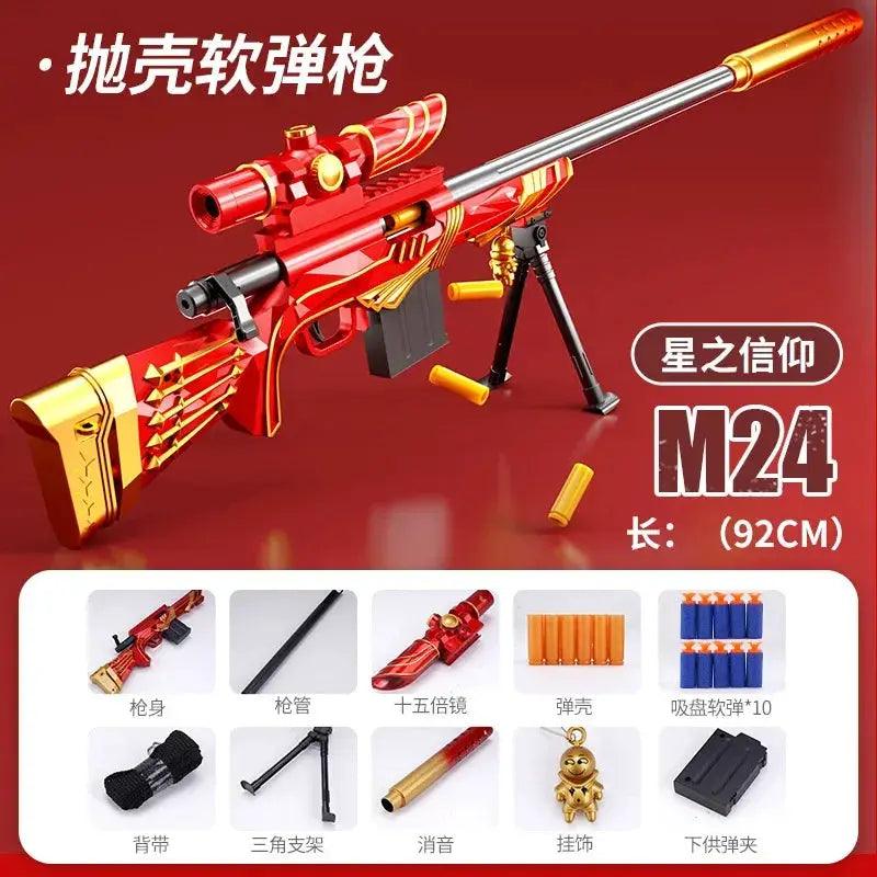  M24 Star Faith Sniper Toy Gun 109cm Soft Bullets -  ToylandEU™