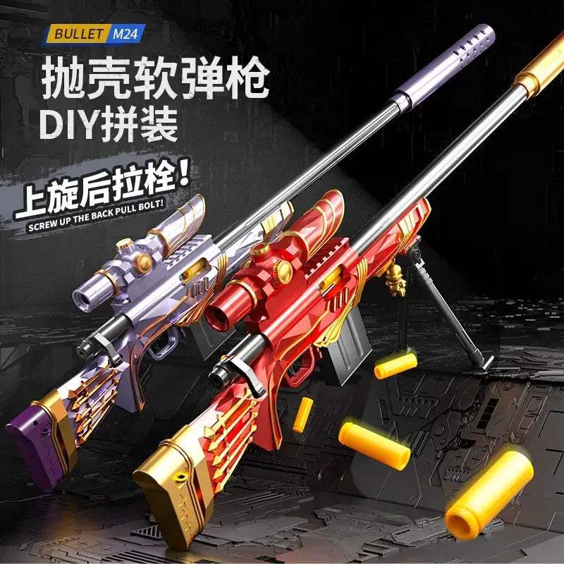 M24 Star Faith Sniper Toy Gun Large 109cm Soft Bullets - ToylandEU