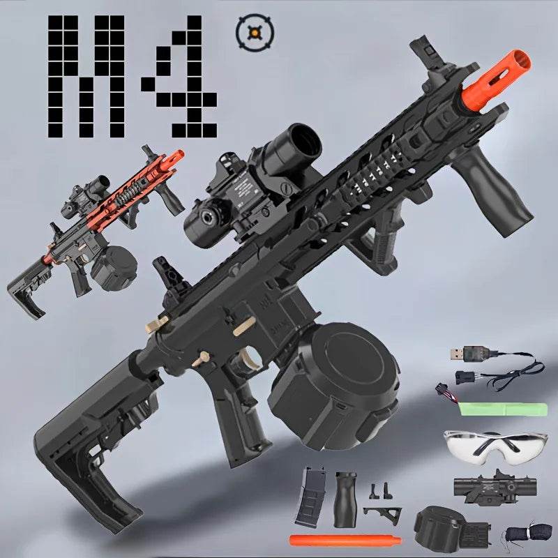 M4 Electric Gel Ball Blaster Toy Gun Dual Mode for Team Games - ToylandEU