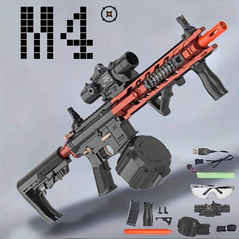 M4 Electric Gel Ball Blaster Toy Gun Dual Mode for Team Games - ToylandEU
