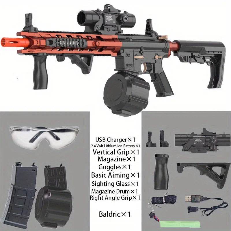 M4 Electric Gel Ball Blaster Toy Gun Dual Mode for Team Games - ToylandEU