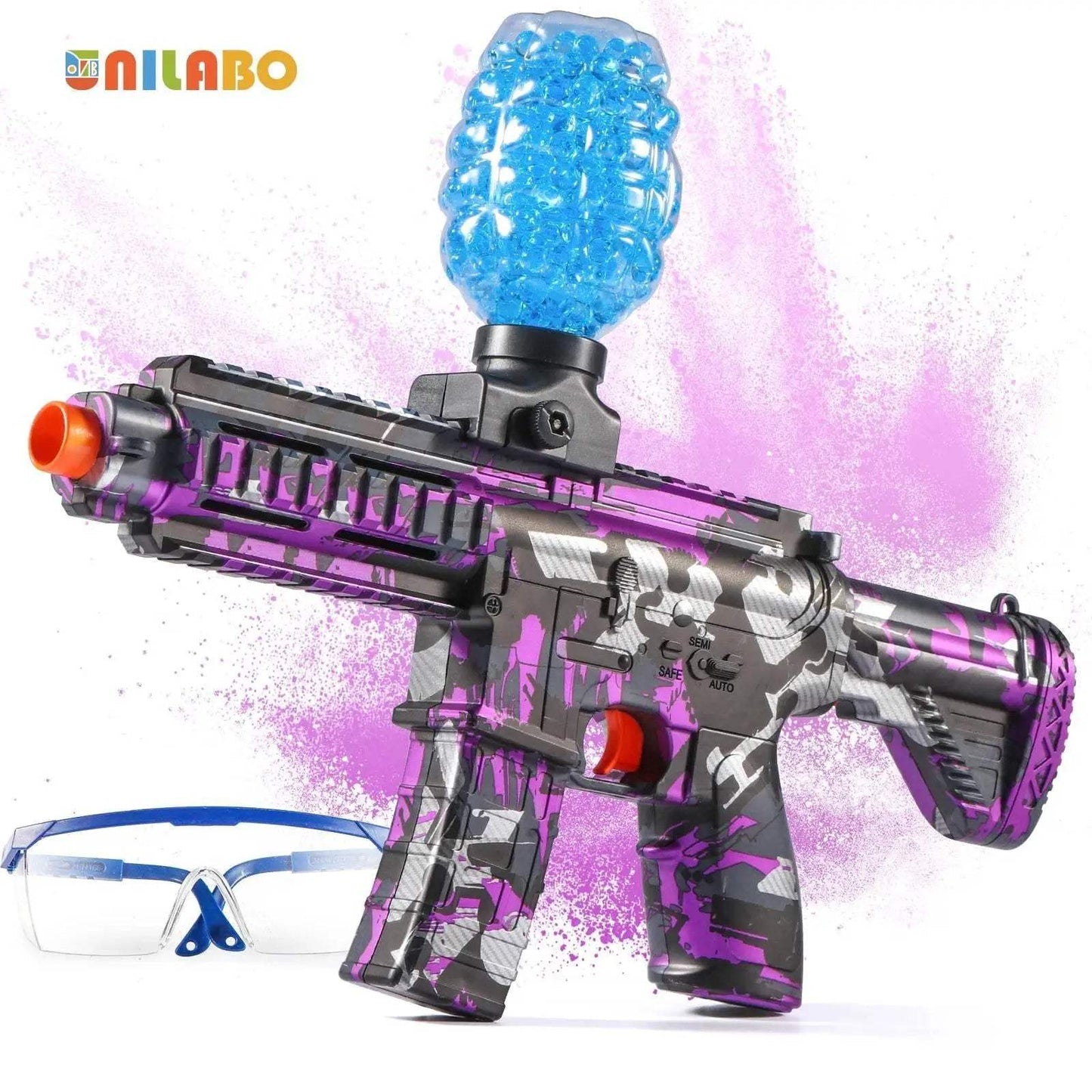 M416 Electric Ball Blaster Toy Gun High Speed Metallic Finish Rechargeable Halloween Thanksgiving Gift Bullets Excluded - ToylandEU