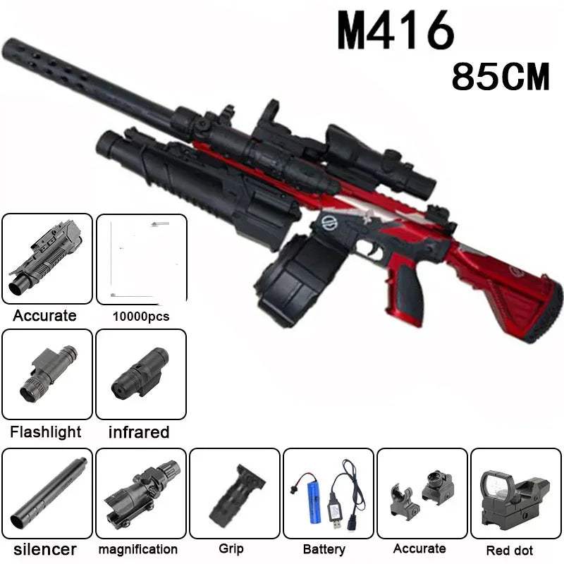 M416 Electric Toy Gun Water Blaster For Kids Outdoor Play - ToylandEU