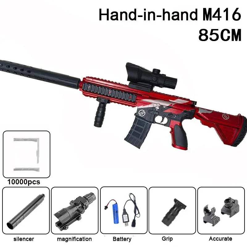 M416 Electric Toy Gun Water Blaster For Kids Outdoor Play - ToylandEU