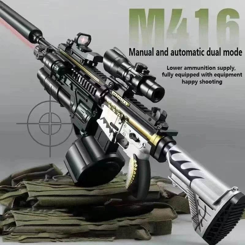 M416 Gel Gun Electric Soft Bullet Toy Air Rifle for All Ages - ToylandEU