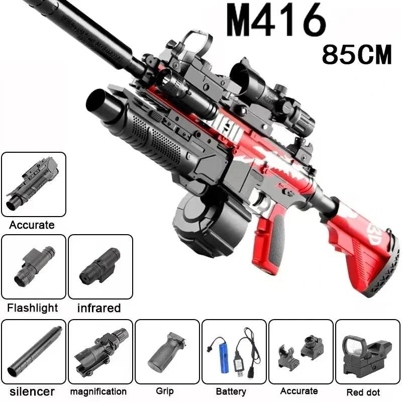 M416 Gel Gun Electric Soft Bullet Toy Air Rifle for All Ages - ToylandEU