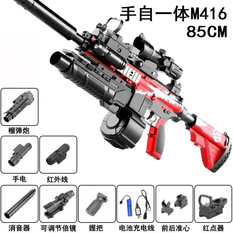 M416 Gel Gun Electric Soft Bullet Toy Air Rifle for All Ages - ToylandEU