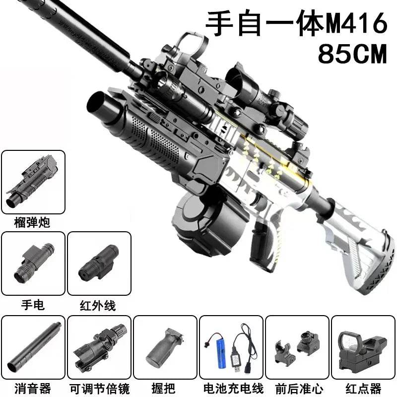 M416 Gel Gun Electric Soft Bullet Toy Air Rifle for All Ages - ToylandEU