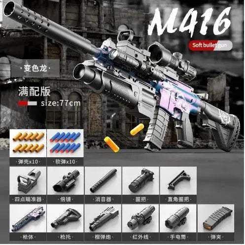 M416 Toy Gun Shell Throwing Soft Bullet Suction Cup Rifle - ToylandEU