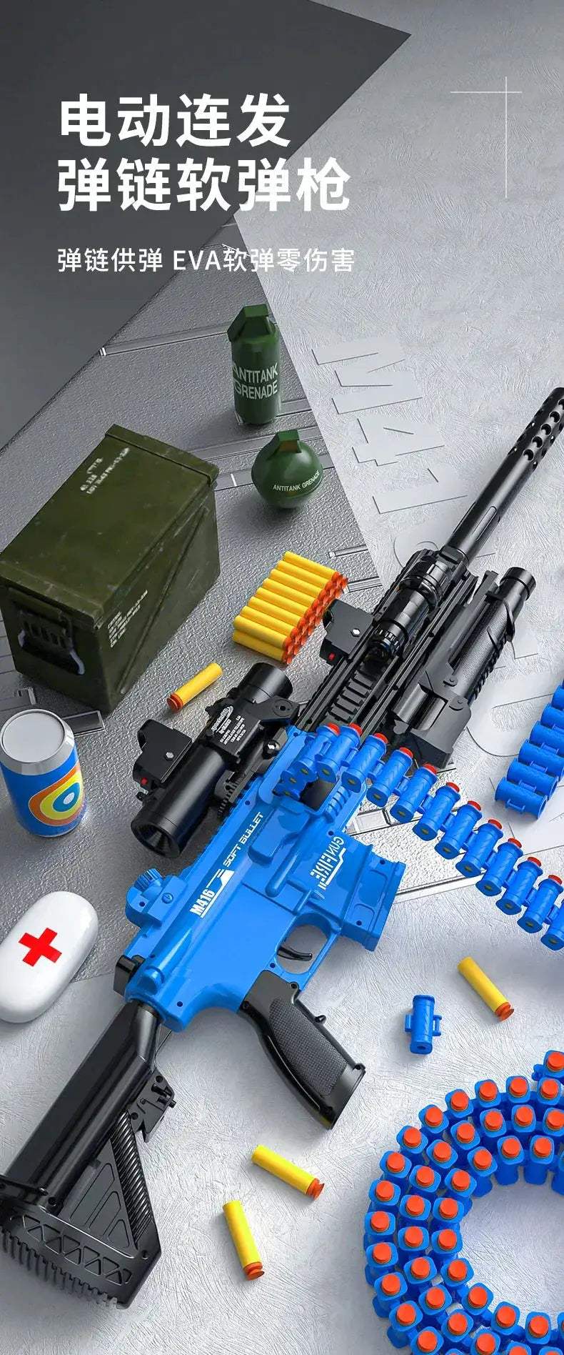 M416 Toy Rifle Soft Bullet For Kids Safe Manual Firing - ToylandEU