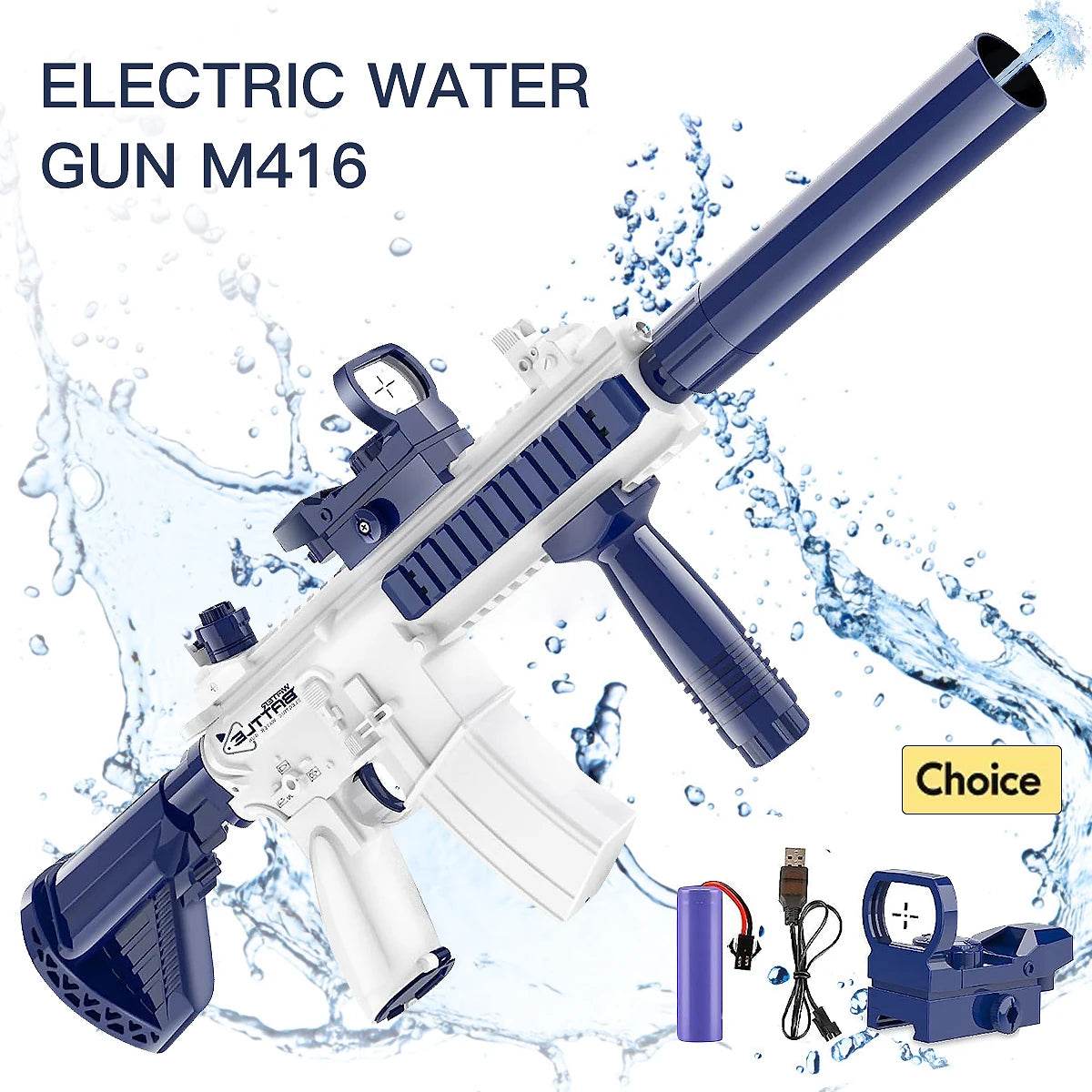 M416 Water Gun Fully Automatic Shooting Toy for Summer - ToylandEU