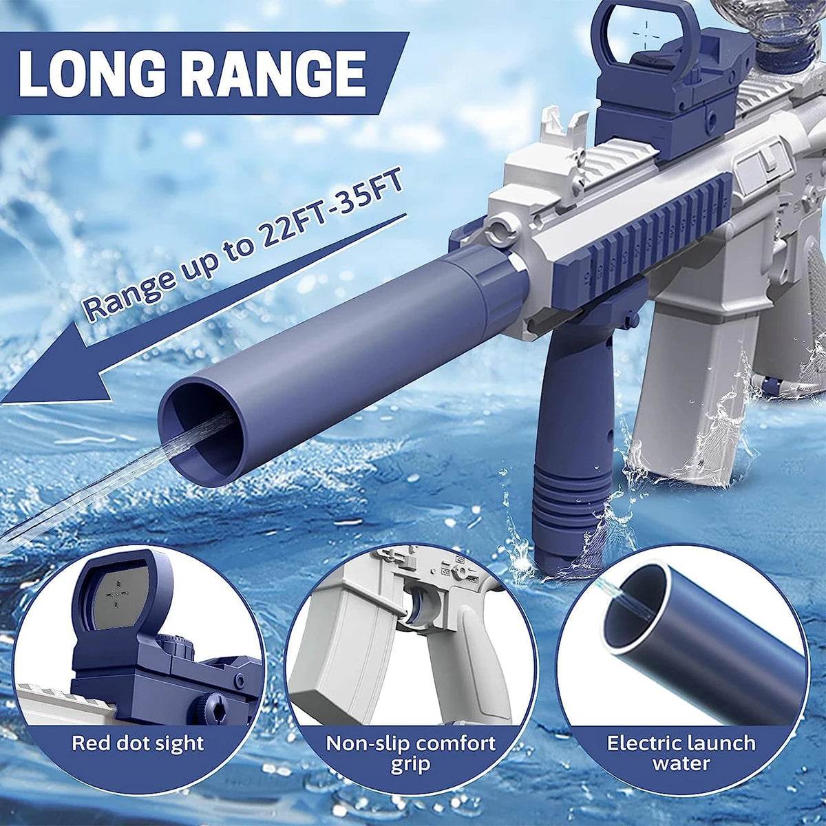 M416 Water Gun Fully Automatic Shooting Toy for Summer - ToylandEU