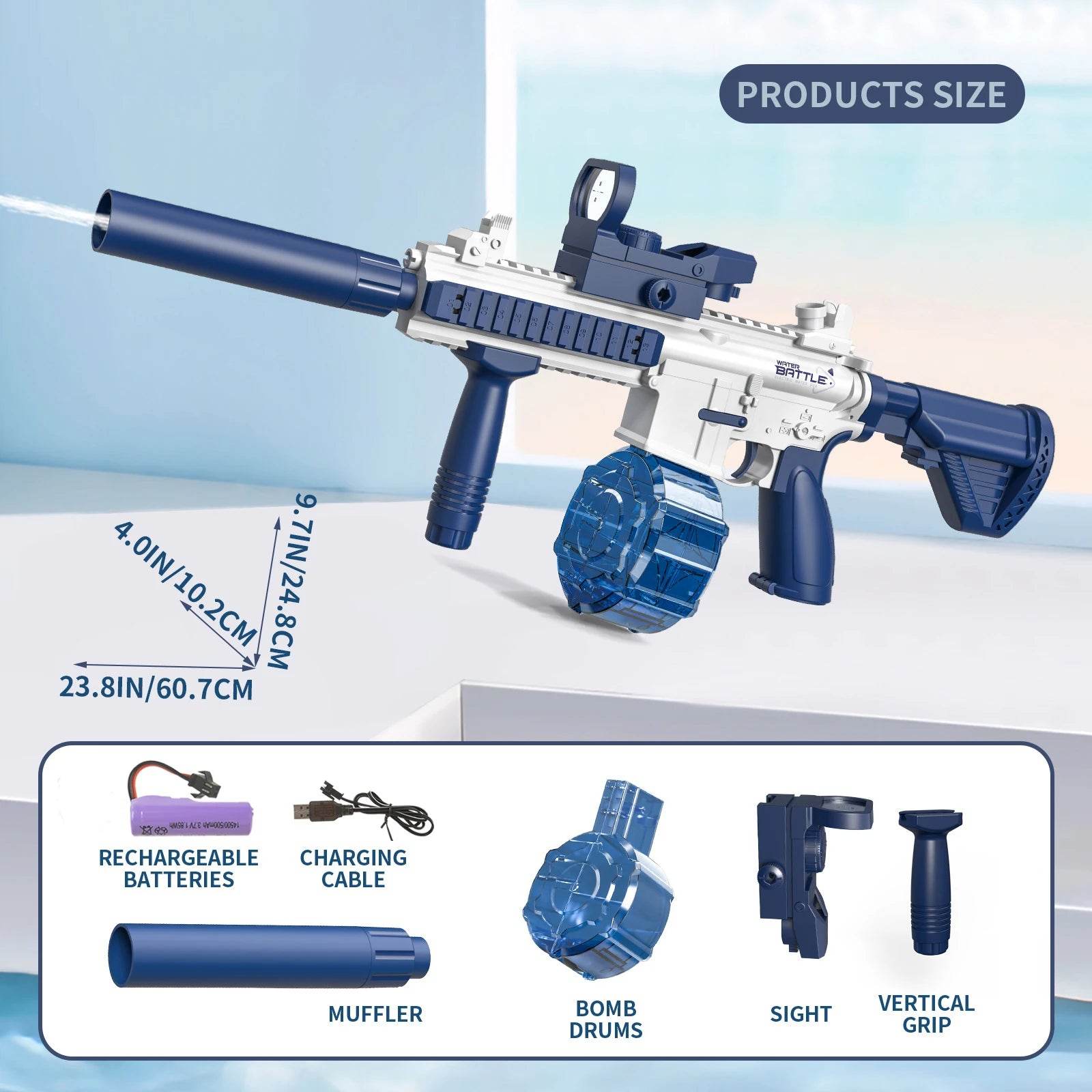 M416 Water Gun Fully Automatic Shooting Toy for Summer - ToylandEU