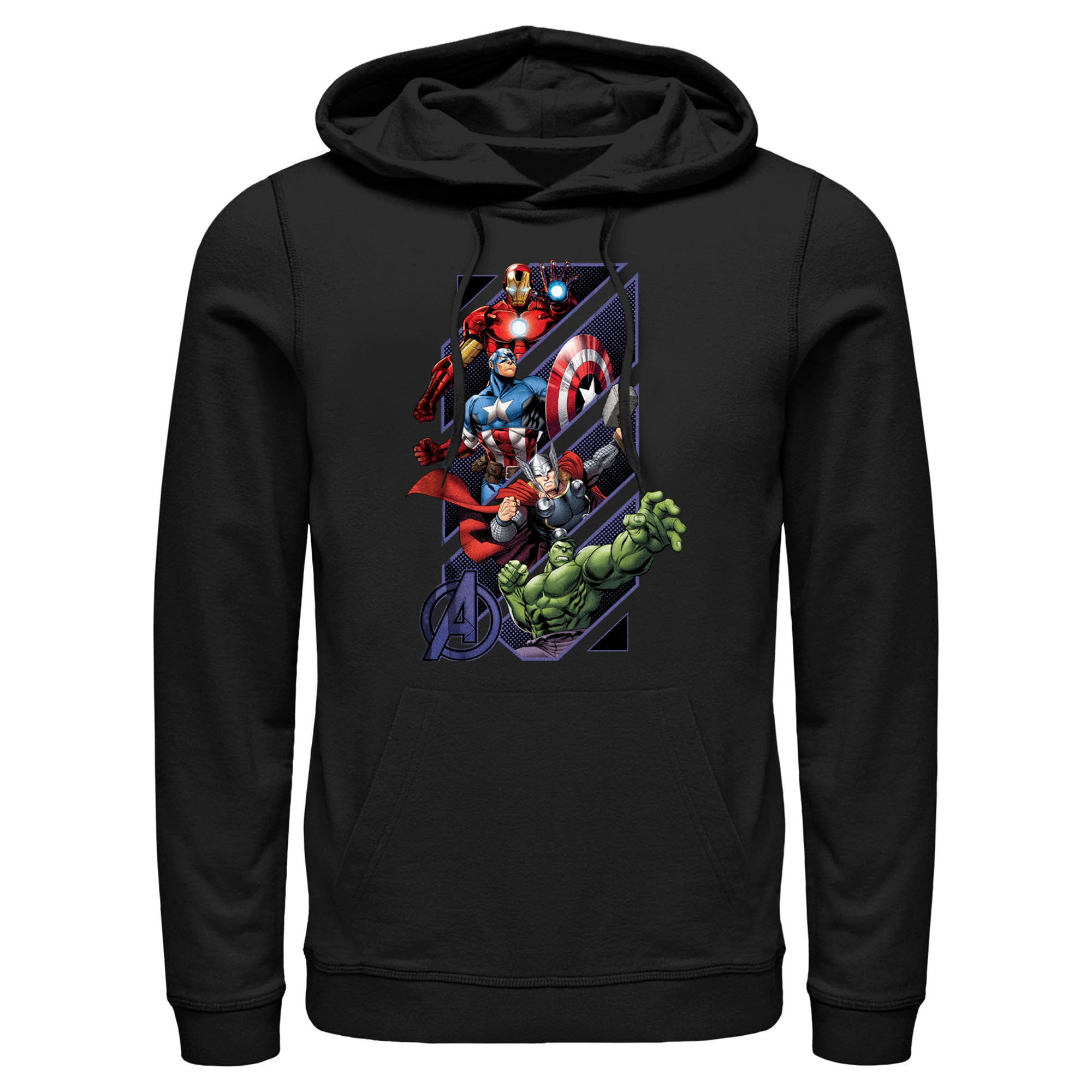 Men s Marvel Assemble Geometrics Lightweight Hoodie