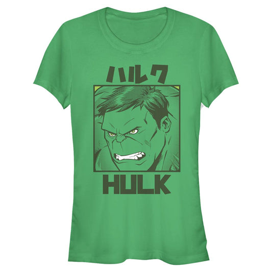 Junior's Marvel HULK KANJI T-Shirt