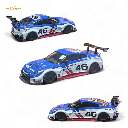  LB GTR R35 GT Diecast Car White Blue Edition -  ToylandEU™